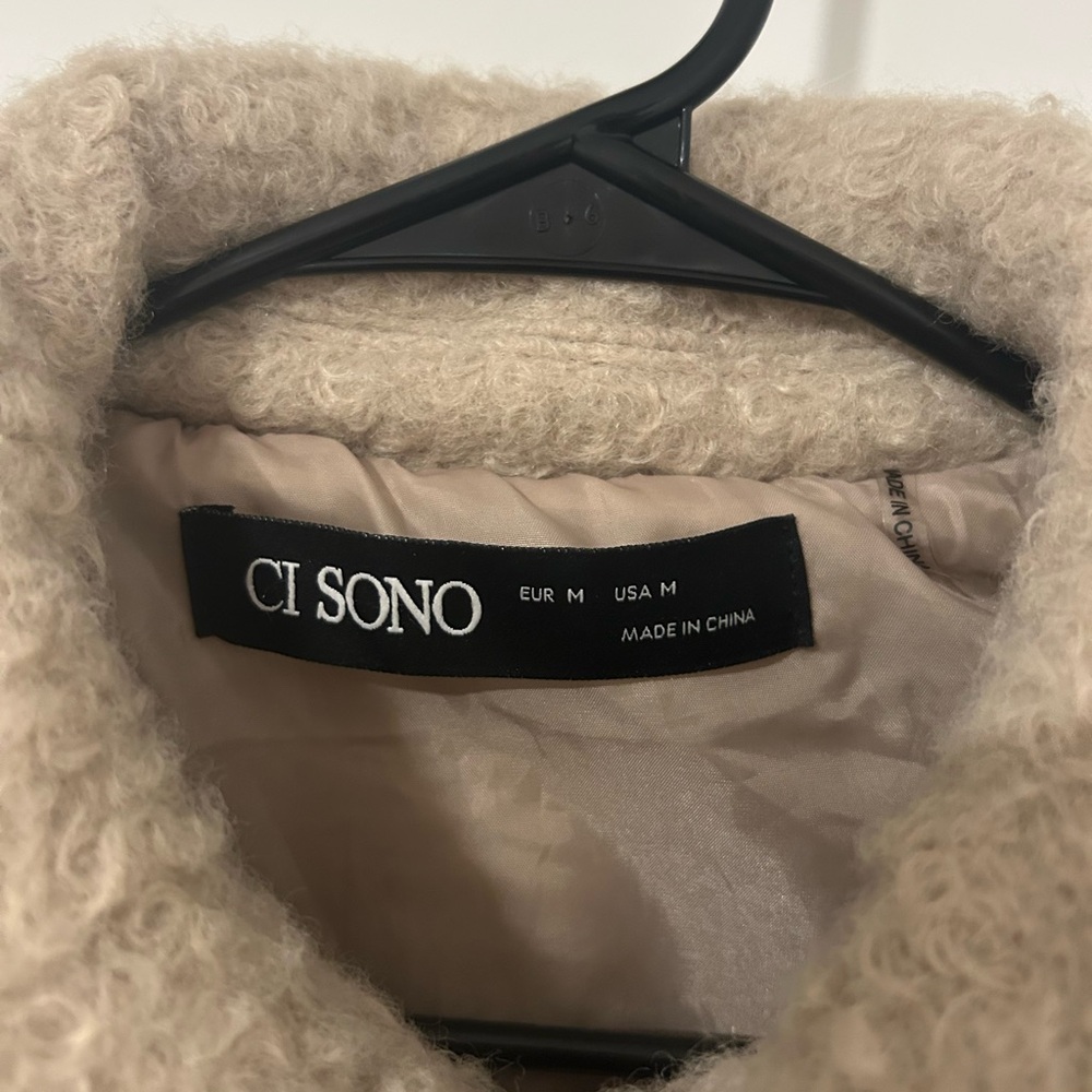 Cream Teddy Jacket - Picture 2 of 3